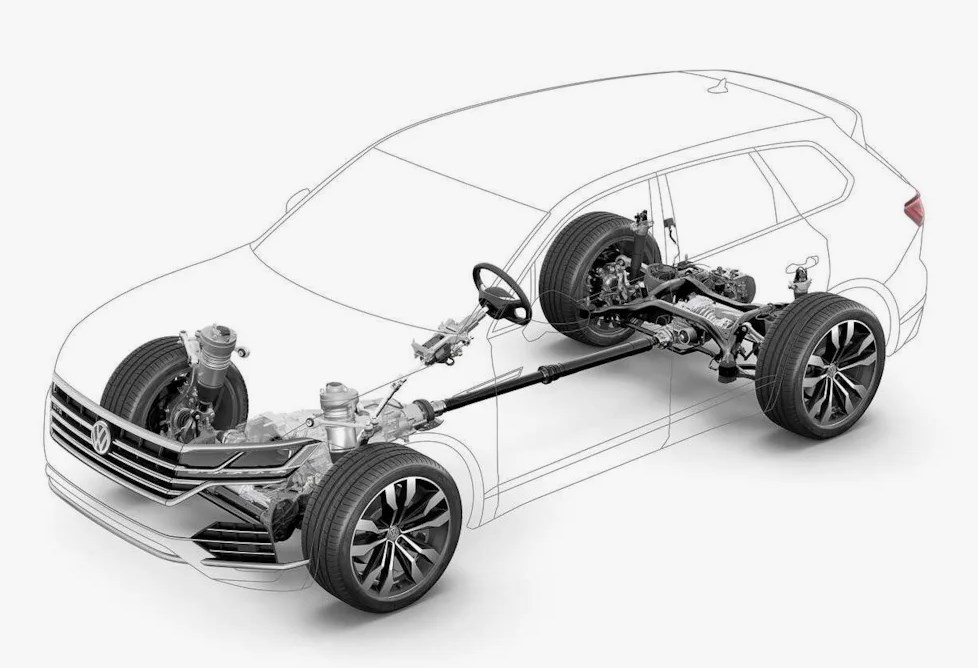 Volkswagen Touareg с постоянным полным приводом quattro